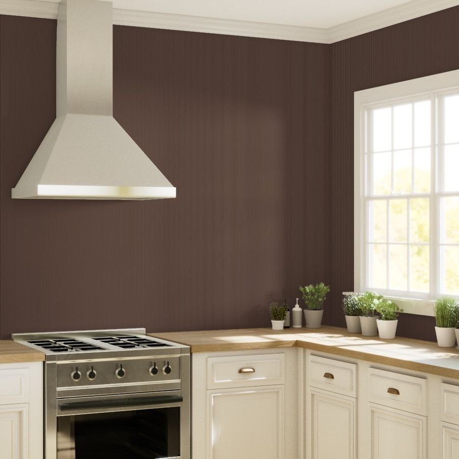 Classic White Pinstripe on Chocolate Brown Office Stripe Pattern Wallpaper corporate wallpaper