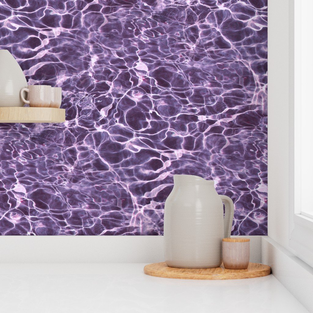 Mallorca Cala Deia Rose Violet Water Ripples Home Decor Collection Home Styling Collection cool tone wallpaper