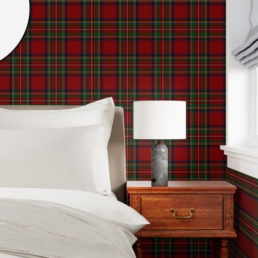 Royal Stewart Tartan Clan Plaid Interior Collection Design Collection royal tartan wallpaper