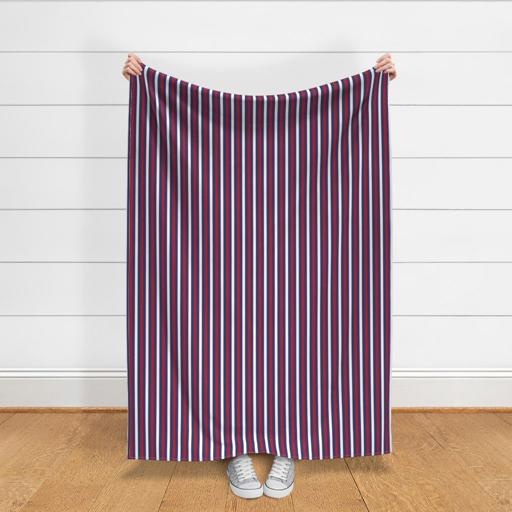 Small USA Flag Alternating Blue with Red and White Stripes Fabric usa stripes fabric