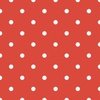Red Vermillion Polka Dot Vintage Christmas Gingham Spots