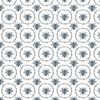 Small French Provincial Bees in Laurel Wreaths in Ice Blue on White