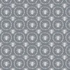 Small French Provincial Bees in Laurel Wreaths in White on Grey Blue