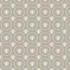 Small French Provincial Bees in Laurel Wreaths in White on Beige