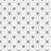 Small French Provincial Bees in Laurel Wreaths in Sage Green on White