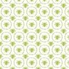 Small French Provincial Bees in Laurel Wreaths in Fresh Green on White