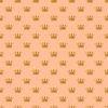 1.5 inch Mini Faux Gold Crowns on Peach Fuzz color of the Year 2024