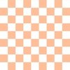 Medium Checkerboard Checks in Peach Fuzz Color of the Year 2024 and White