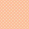 One Inch Polka Dot Spots in Peach Fuzz Color of the Year 2024 and White
