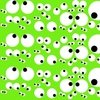 Googly Goo Goo Eyes on Neon Yellow Interior Collection Design Collection Googly Goo Goo Eyes on Neon Green colorway design