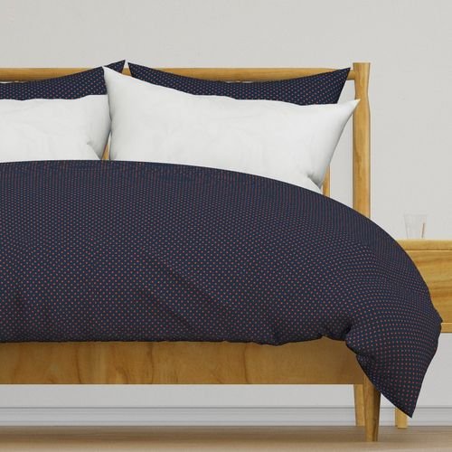Micro Navy and Orange Polka Dots Design Collection Decor Collection micro spots duvet cover design