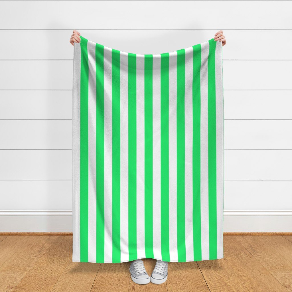 Lime Mojito Green Vertical Tent Stripes Florida Colors of the Fabric tent stripes fabric