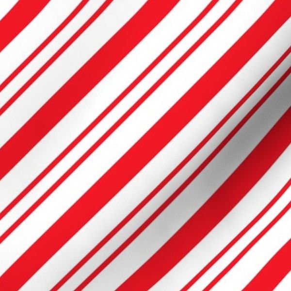 Red Diagonal Christmas Candy Stripes Decor Collection Interior Collection candy cane fabric design