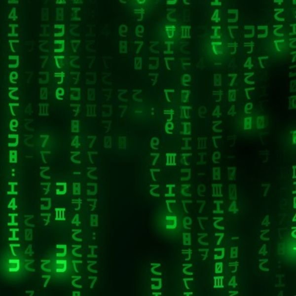 Bright Neon Green Digital Rain Computer Code Home Styling Collection Decor Collection computer code fabric design