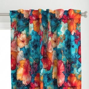 Hawaiian Alcohol Ink Home Styling Collection Home Styling Collection alcohol ink curtain design