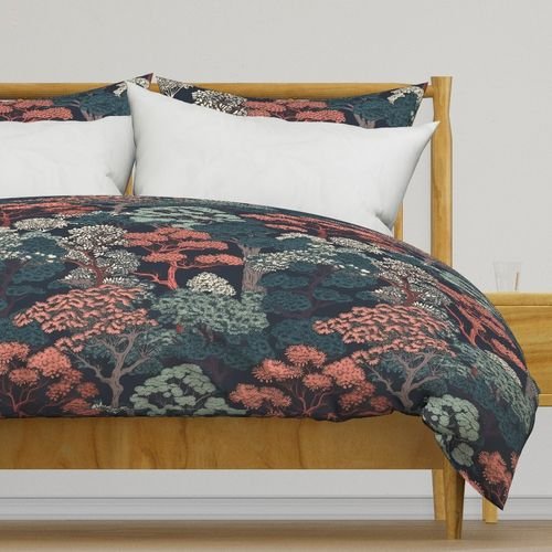 Japanese Tranquility Garden Endless Forest Interior Collection Decor Collection japanese trees duvet cover design