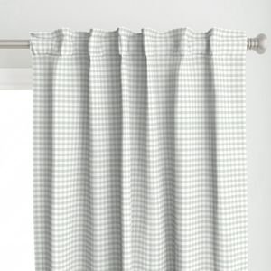 Pale Sage Gingham Check Plaid Pattern Design Collection Home Styling Collection checkered curtain design