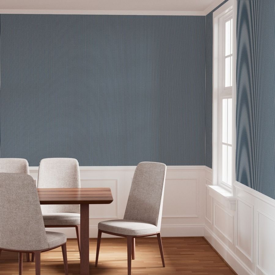 Navy and White Sailor Stripes Wallpaper sailor stripe wallpaper