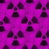 Pink and Black Radioactive Hazmat Grunge Pattern