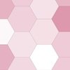 Hexagonal Pink Romance Honeycomb Pattern