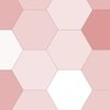 Hexagonal Blush Delight Honeycomb Pattern