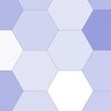Hexagonal Periwinkle Serenity Honeycomb Pattern