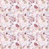 Soft Pink and Mauve Shards of Tumbled and Scattered Watercolor Seaglass