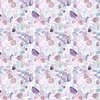 Lavender and Lilac Shards of Tumbled and Scattered Watercolor Seaglass