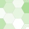 Large Hexagonal Green Freshness Honeycomb Quilt Pattern