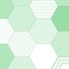 Large Hexagonal Mint Delight Honeycomb Pattern Quilt Pattern