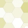 Large Hexagonal Yellow Radiance Honeycomb Pattern Quilt Pattern