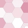 Large Hexagonal Pink Romance Honeycomb Pattern Quilt Pattern