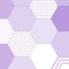 Large Hexagonal Lavender Harmony Honeycomb Pattern