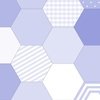 Large Hexagonal Periwinkle Serenity Honeycomb Pattern