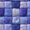 Large Lavender Purple Faux Fur Patchwork Fabric - Luxurious Plush Texture