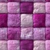 Large Magenta Pink Faux Fur Patchwork Fabric - Luxurious Plush Texture