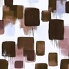 Large Abstract Earthy Brushstroke Blocks in Brown and Mauve