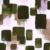 Large Abstract Earthy Brushstroke Blocks in Green and Brown