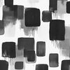Large Abstract Monochrome Brushstroke Blocks in Black White and Gray