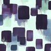Large Abstract Brushstroke Blocks in Purple Teal and Cream