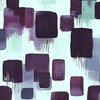 Large Abstract Brushstroke Blocks in Purple Teal and Soft Mint