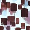 Large Abstract Brushstroke Blocks in Burgundy Lavender and Sky Blue