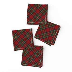 Royal Stewart Tartan Stuart Clan Plaid Tartan Design Collection Design Collection royal stewart plaid napkins design