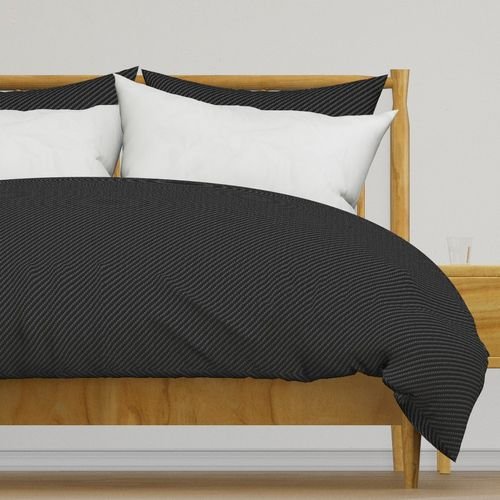 Classic Diagonal Ribbed Black Carbon Fibre for the Man Cave Design Collection Decor Collection black carbon pattern duvet cover design