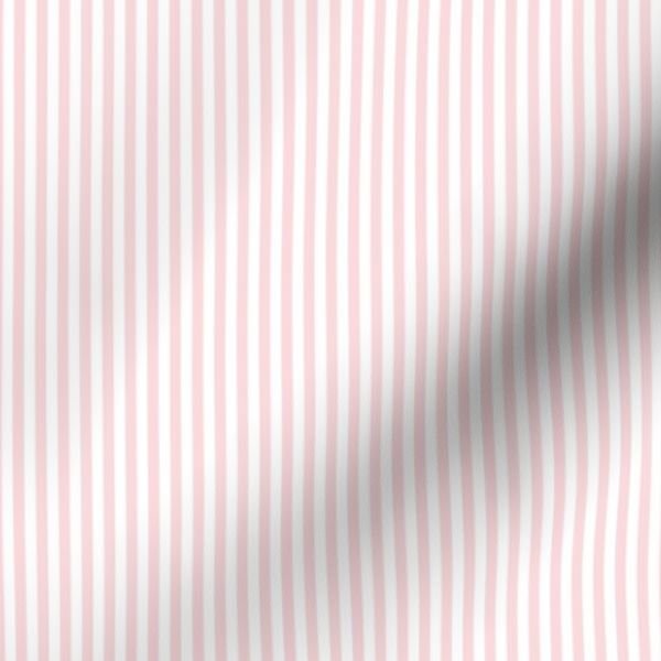 Soft Blush Pink Pinstripe in an English Country Garden Interior Collection Home Decor Collection baby shower fabric design