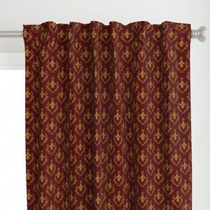 Small Napoleonic Royal Bee and Laurel Wreath Pattern on Crimson Red Home Styling Collection Home Styling Collection crimson red curtain design