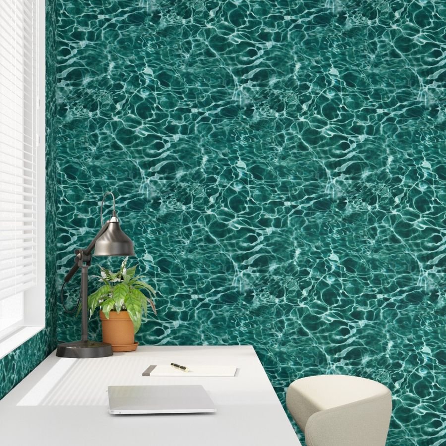 Bora Bora Lagoon Blue Water Ripples Design Collection Design Collection sea reflections wallpaper