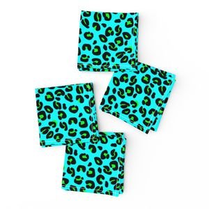 Leopard Spots Aqua Decor Collection Design Collection leopard skin napkins design