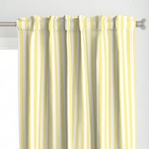 Buttermilk Yellow and White Wide Stripes Decor Collection Home Styling Collection butter yellow curtain design