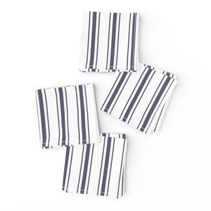 Mattress Ticking Midnight Blue Interior Collection Home Styling Collection blue ticking napkins design